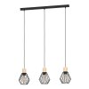 Eglo lights PALMORLA hanging light brown, black, 3-light sources