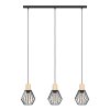 Eglo lights PALMORLA hanging light brown, black, 3-light sources