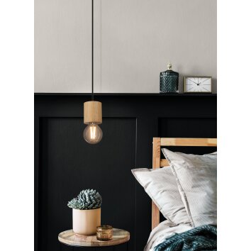 Eglo lights TURIALDO hanging light brown, black