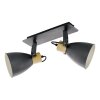 Eglo lights COSWARTH ceiling light, ceiling spotlight anthracite, brown, Opal white
