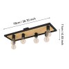 Eglo lights CONSETT ceiling light brown, black, 6-light sources
