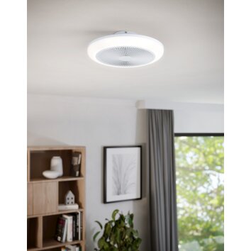 Eglo lights EGLO Ceiling fan light LED white, Remote control, Colour changer