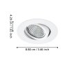 Eglo lights SALICETO recessed light LED white