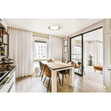 Eglo lights MOSCHETTA ceiling light LED gold, Colour changer