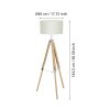 Eglo lights LANTADA floor lamp Ecru, 1-light source