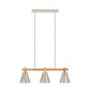 Eglo lights CAWTON hanging light brown, brushed steel, 3-light sources