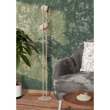Eglo lights TILSTON floor lamp sand-coloured, 2-light sources
