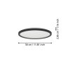 Eglo lights ROVITO ceiling light LED black, Colour changer