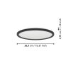 Eglo lights ROVITO ceiling light LED black, Colour changer