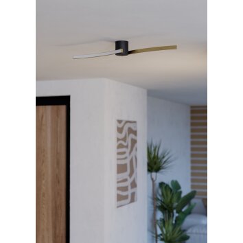 Eglo lights AIETA ceiling light LED brass, black