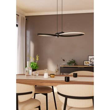 Eglo lights SERPINS hanging light LED black
