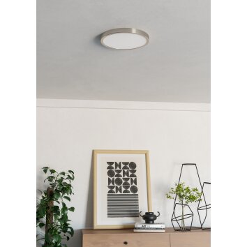 Eglo lights EGLO ceiling light LED matt nickel, Colour changer