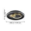 Eglo lights TIRIOLO ceiling light, wall and ceiling light LED gold, black