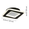 Eglo lights MACCHIONI wall light LED black, white