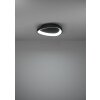 Eglo lights LORETELLO ceiling light, wall and ceiling light LED black, Remote control