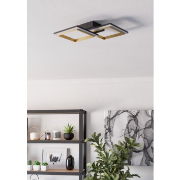 Eglo lights CALLIERA ceiling light LED brass, black