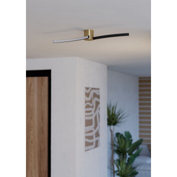 Eglo lights AIETA ceiling light LED brass, black