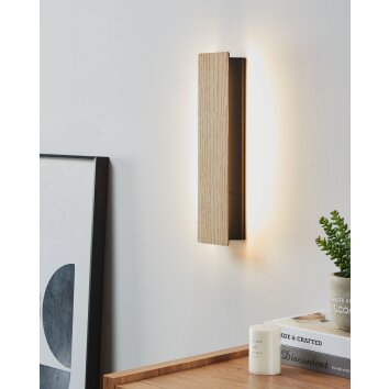 Eglo lights ZUBIALDE wall light LED brown, black
