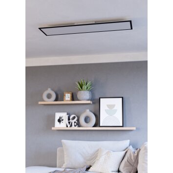 Eglo lights MORADILLO ceiling light LED black, Colour changer