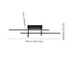 Eglo lights TREPILIANO ceiling light LED black