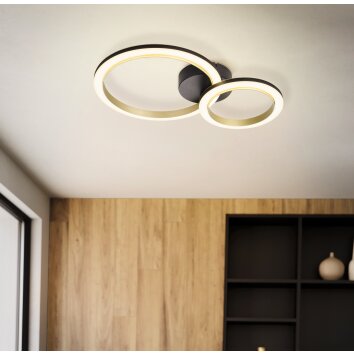 Eglo lights CALLIERA ceiling light LED brass, black