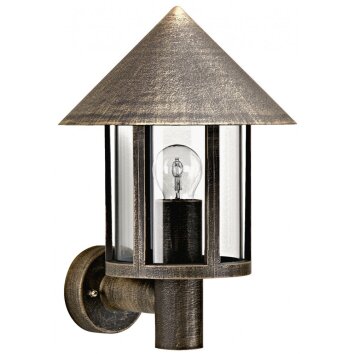 Albert 824 outdoor wall light brown, brass, 1-light source
