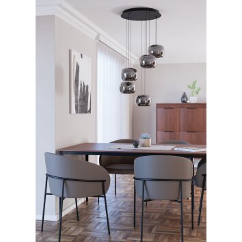 Eglo lights HORTUNAS hanging light LED black