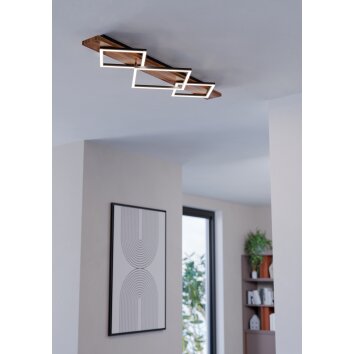 Eglo lights BOYAL ceiling light LED brown, black