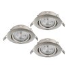 Eglo lights FAVAZZINA recessed light LED matt nickel