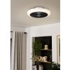 Eglo lights mit Ceiling fan light LED black, white, Remote control