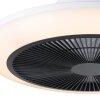 Eglo lights mit Ceiling fan light LED black, white, Remote control