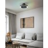 Eglo lights mit Ceiling fan light LED black, Remote control, Colour changer