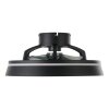 Eglo lights mit Ceiling fan light LED black, Remote control, Colour changer