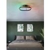 Eglo lights mit Ceiling fan light LED black, Remote control, Colour changer