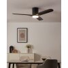 Eglo lights Bündiger Ceiling fan light LED black, Remote control, Colour changer