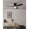 Eglo lights Bündiger Ceiling fan light LED black, Remote control, Colour changer