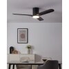 Eglo lights Bündiger Ceiling fan light LED black, Remote control, Colour changer