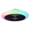Eglo lights mit Ceiling fan light LED black, white, Remote control, Colour changer