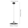 Eglo lights CONOMAVILLA-Z hanging light LED black, Colour changer