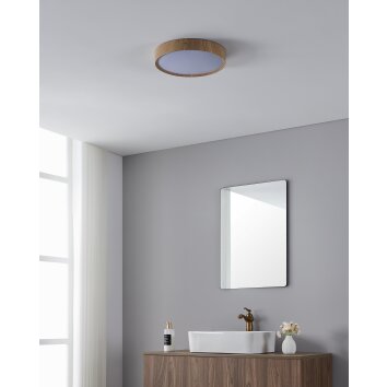 Eglo lights MUSURITA ceiling light LED Wood like finish