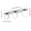 Eglo lights CASTROVIDO ceiling light, wall and ceiling light LED chrome