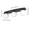 Eglo lights CASTROVIDO ceiling light, wall and ceiling light LED black