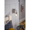 Eglo lights EGLO plug-in light LED chrome, matt nickel