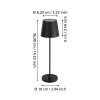 Eglo lights CABOZO table lamp LED black