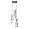 JANSKLOSTER Pendant Light galvanized, 3-light sources