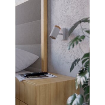 Eglo lights CONSUMA ceiling spotlight, wall light brown, white