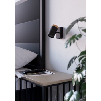 Eglo lights CONSUMA ceiling spotlight, wall light brown, black