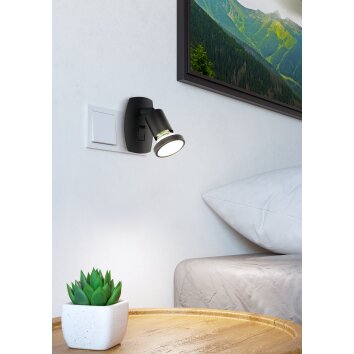 Eglo lights PARRINI plug-in light LED black