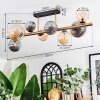 Chehalis ceiling light, globe light gold, black, 8-light sources