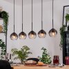 Koyoto hanging light, globe light, pendant light Ecru, black, 5-light sources